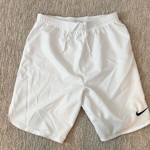 Like New Boys Nike Dr-Fit size large white shorts for soccer or sports.